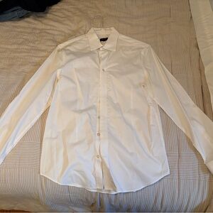 Express Men's Cream Dress Shirt